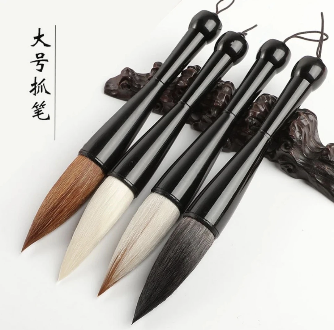 特大号狼毫对联毛笔斗笔大字专用提斗抓笔成人不掉毛国画大毛笔