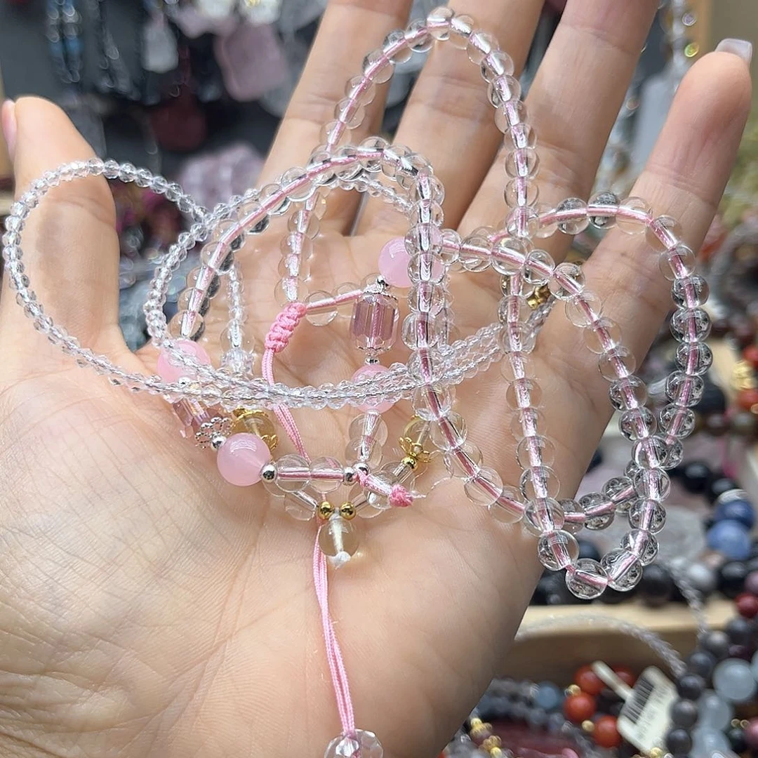 烟晶手链银S925镶嵌