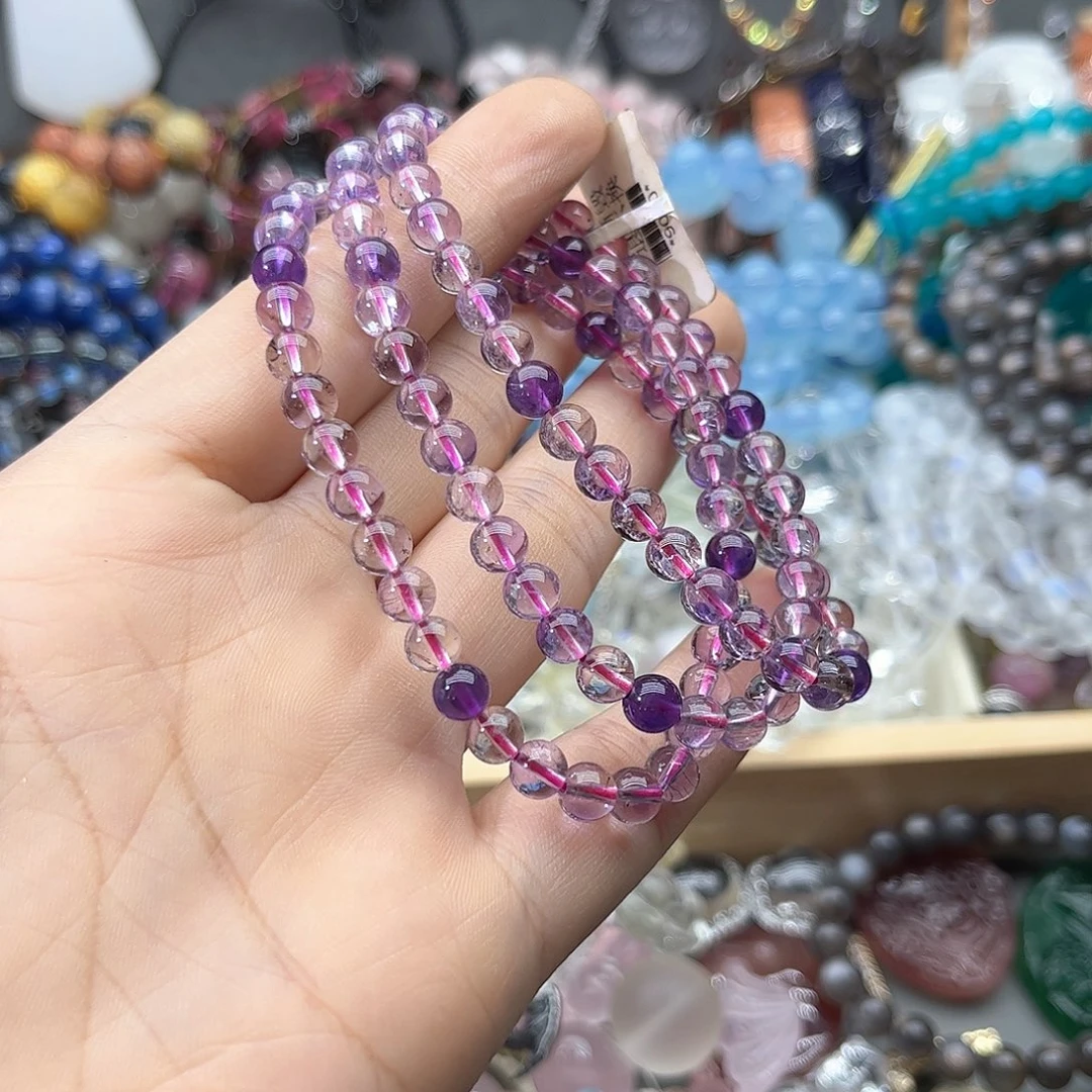 烟晶手链银S925镶嵌