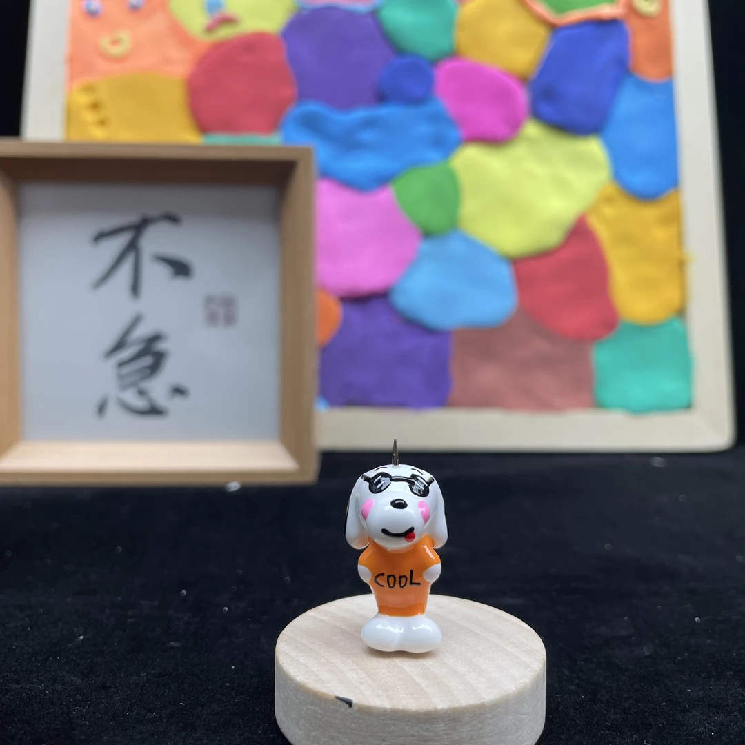 【A30】史奴比纯手工捏捏制作DIY创意手机链包包链