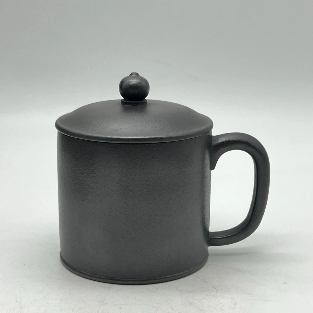 原矿天青泥盖杯，秘窑烧制，360cc左右