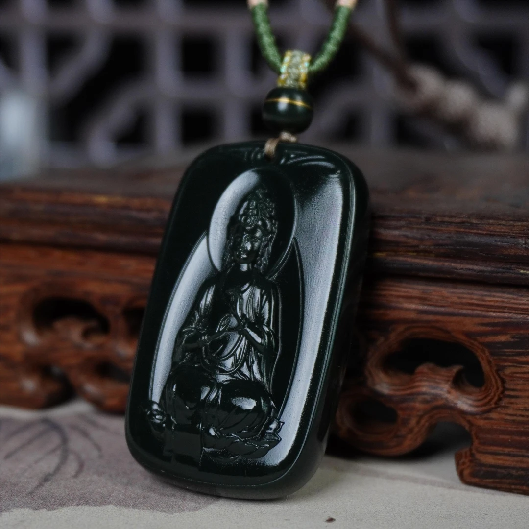 【炸炸珠宝】产地直供新疆塔什库尔干皮勒村塔青坐莲观音牌