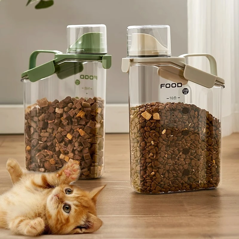 猫粮储存桶存放狗粮密封防潮罐宠物猫咪粮食存储收纳盒储粮桶盒子