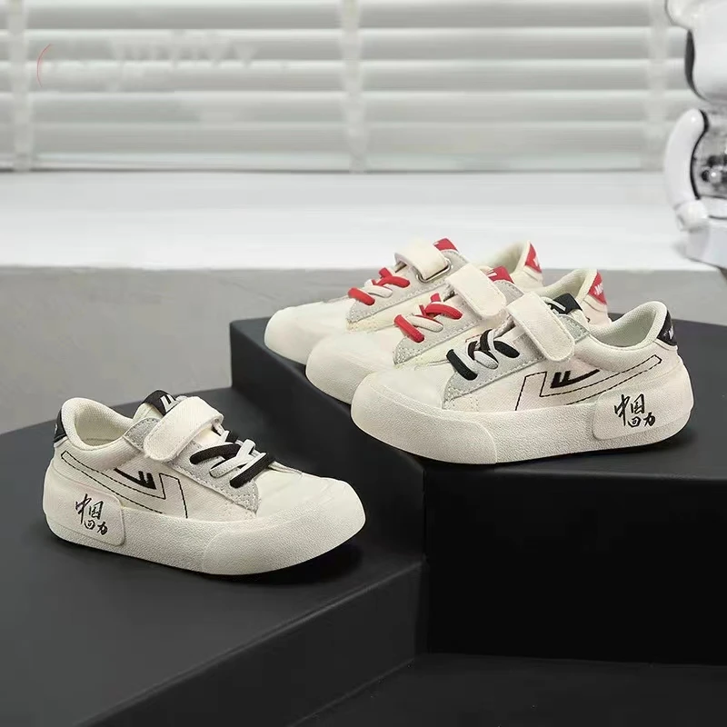 新款大众品牌童鞋  916B2-3儿童低帮帆布鞋时尚板鞋百搭潮流