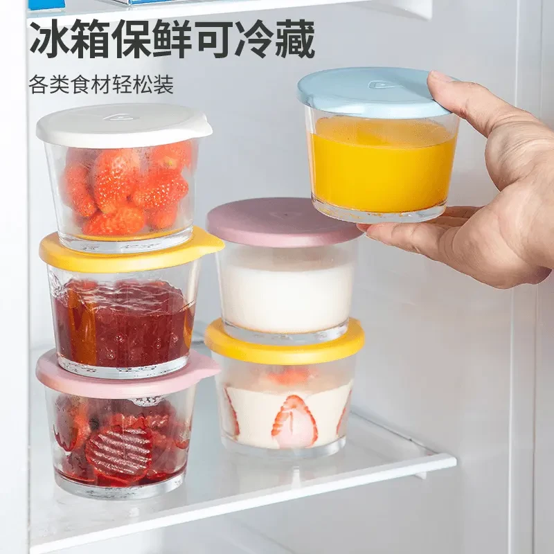 玻璃带盖透明密封罐咸菜收纳盒冰箱冷藏保鲜罐小菜泡菜罐家用神器