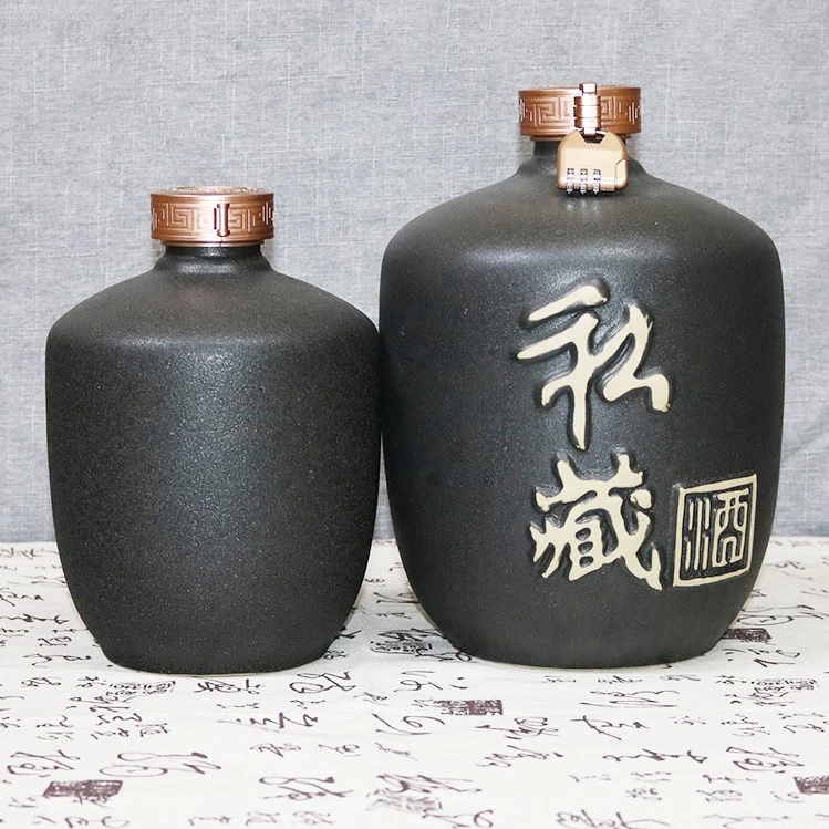 一二三五十斤装酒瓶陶瓷空瓶土陶小酒坛子仿古家用酒壶白酒罐包邮