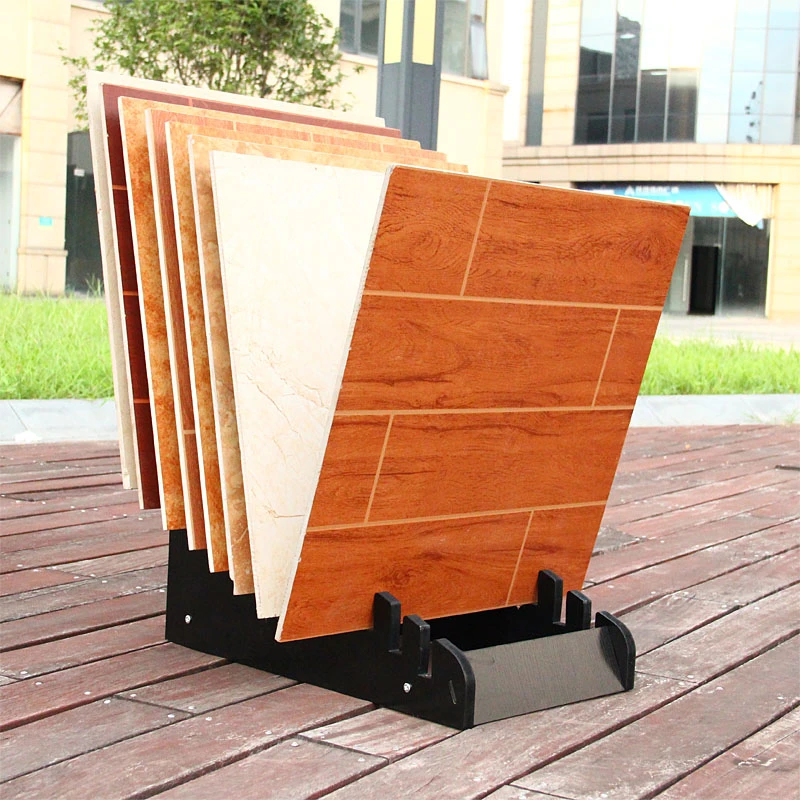 瓷砖展示架落地立式地板展架地砖架样品架大容量白色黑色定制福利