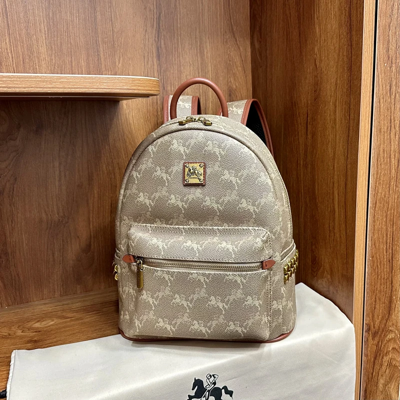 亚格斯保罗包包女2024新款双肩包洋气大容量高级感爆款轻奢背包潮