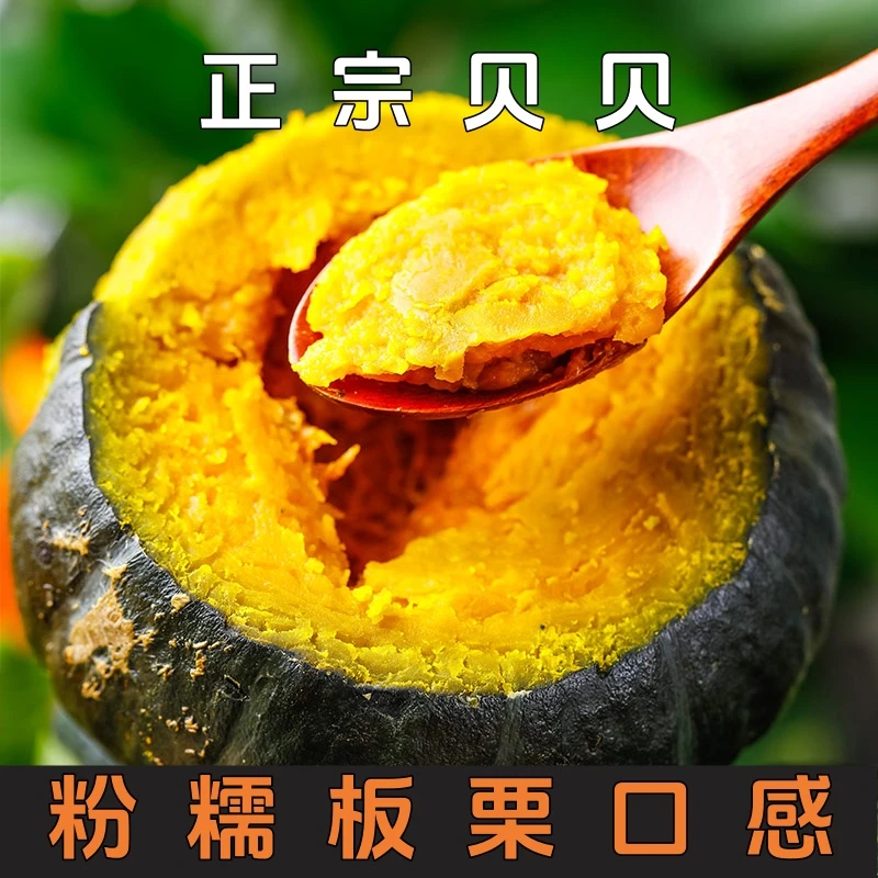 十里田园农场山东正宗贝贝南瓜3斤贝贝板栗南瓜粉糯香甜产地直发