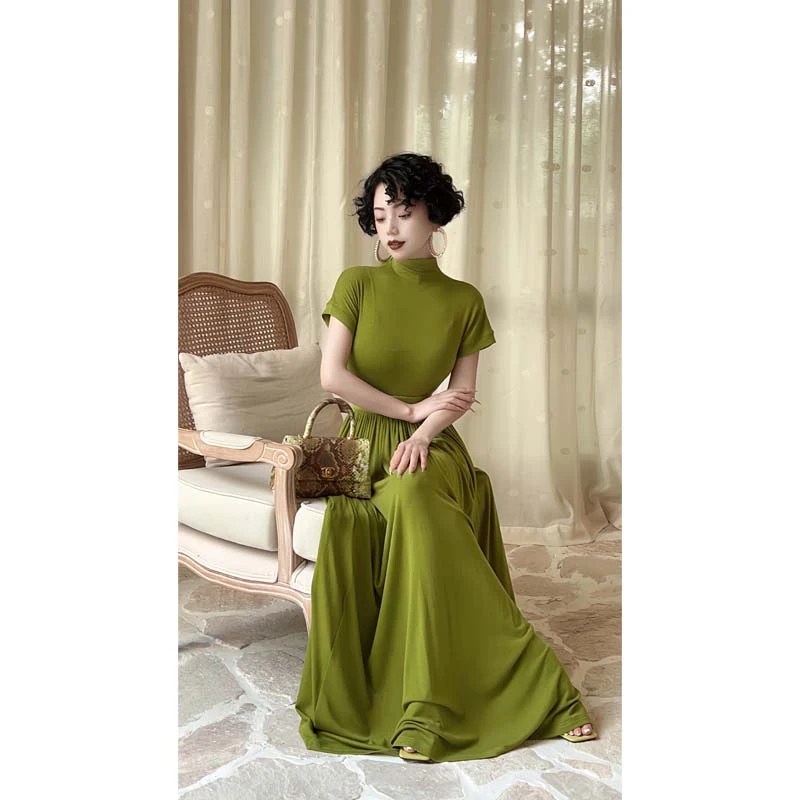 LYXJ【洛水伊人】温婉气质伞裙套装