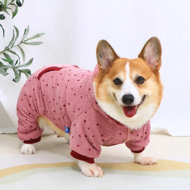 宠物狗狗衣服秋冬加厚加绒四脚保暖冬天冬季小型犬中型犬2024新款
