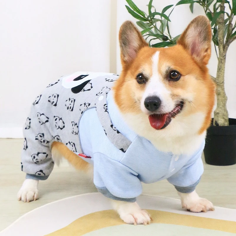 宠物狗狗衣服四脚秋冬保暖新款可爱柯基柴犬冬季小型犬中型犬衣服