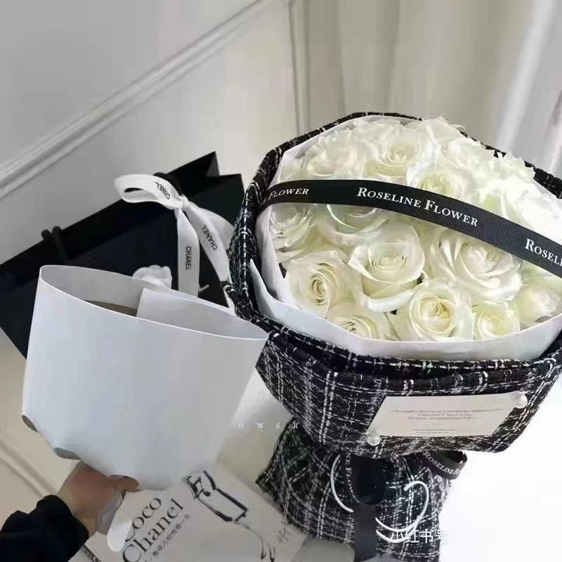 小香风花束固定片 圆形扇形花束定型片花艺包装材料 花店用品