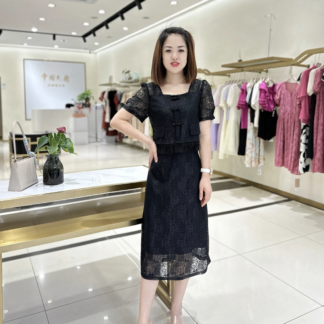 24夏季蕾丝显瘦气质修身女装连衣裙82291时尚裙子
