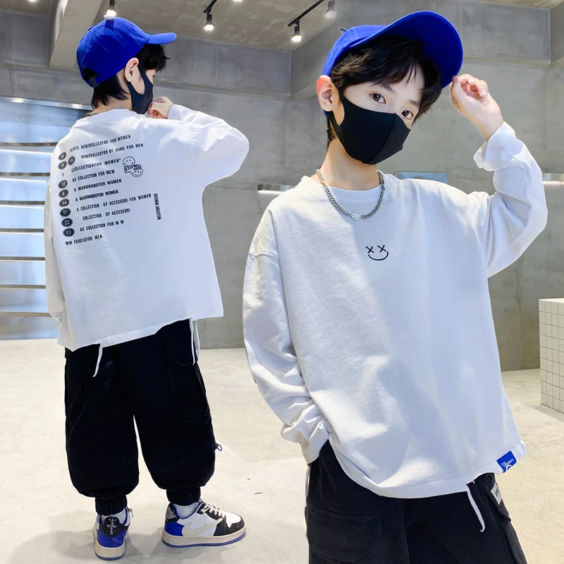 男童春季长袖新款时髦帅气内搭长袖卫衣【QSX-DR】SF9145