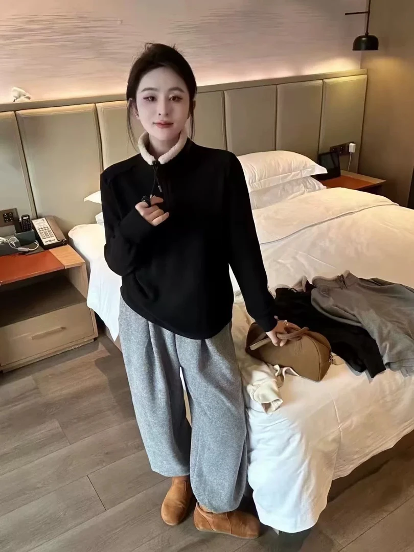 27070欧货高货加绒加厚打底衫8010裤长58