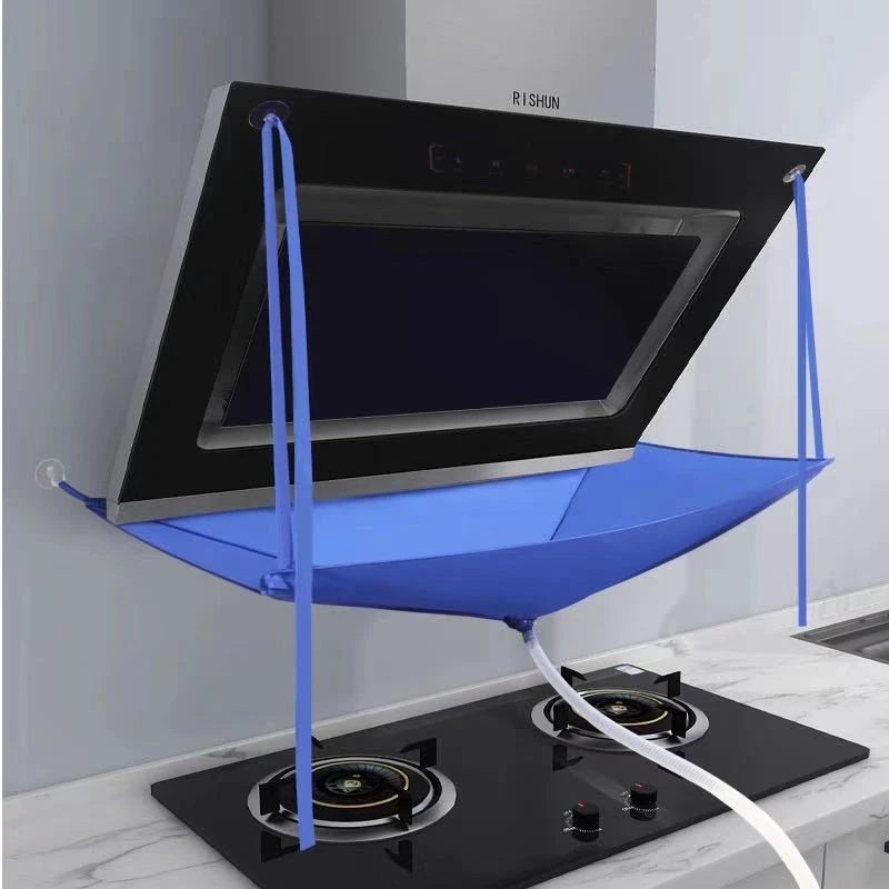 加厚油烟机清洗工具家用接水罩接水带挂机清洗防护神器防水袋