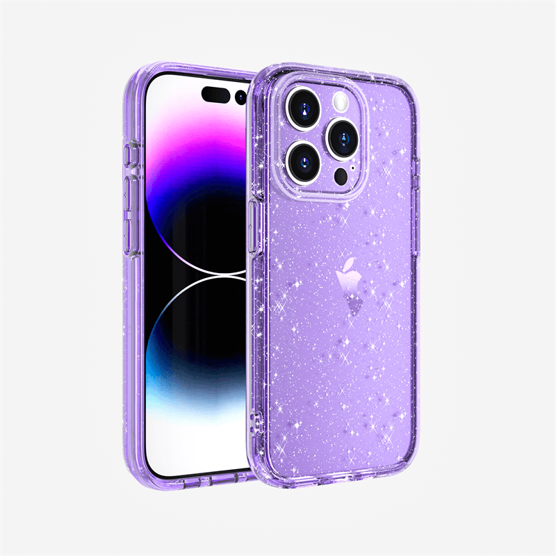 iPhone15ProMax精孔闪粉防御者手机壳苹果14Pro加厚硬壳13终结者