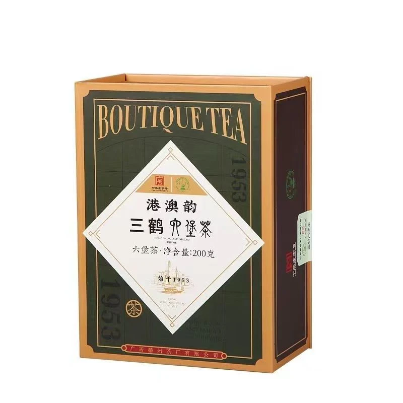 三鹤港澳韵六堡茶 特级 2013年陈化 陈香浓郁 200克/盒