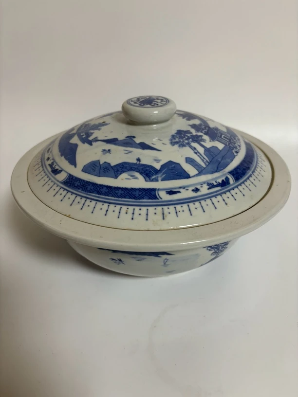 567老厂瓷厂釉下青纯手工大碗