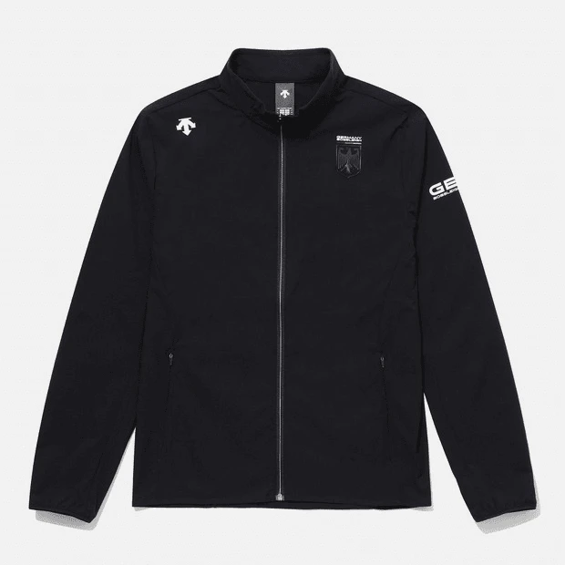 DESCENTE/迪桑特24年新款GER团队服立领夹克黑色户外休闲透气外套