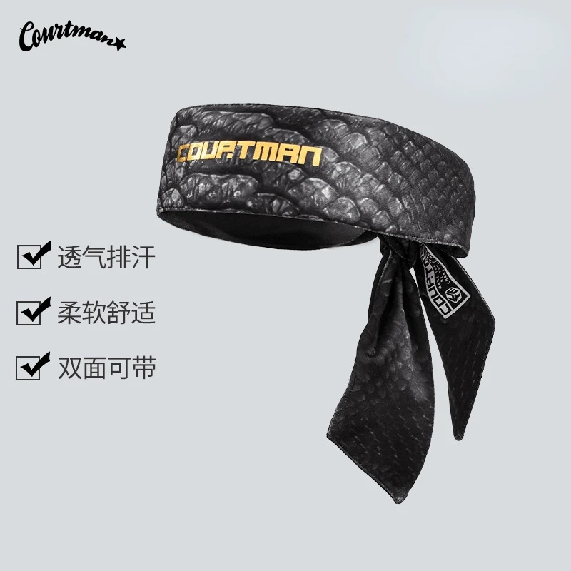 COURTMAN野球帝官方运动发带篮球吸汗头带健身忍者护额街头头巾