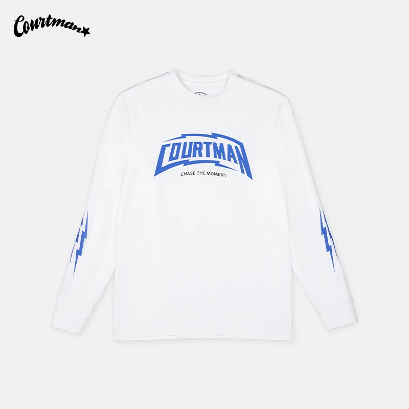 COURTMAN/野球帝闪电投篮服长袖T恤2023速干排汗运动篮球训练宽松