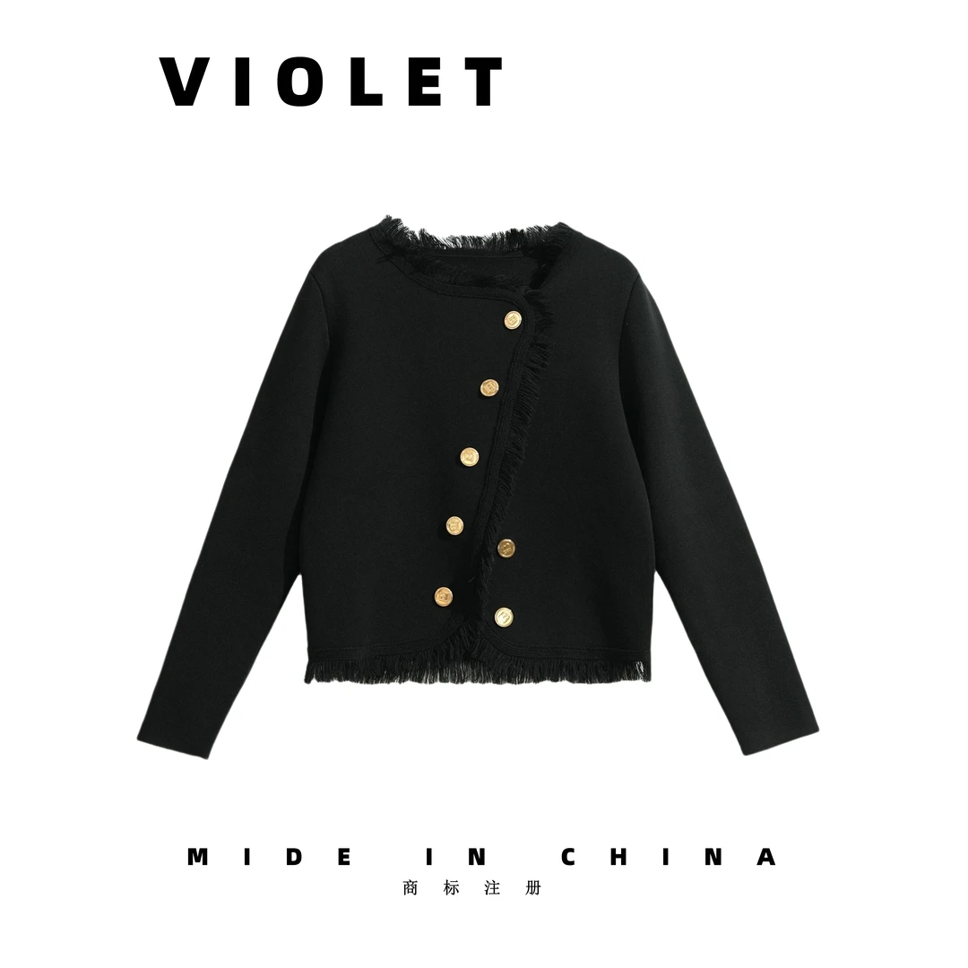 轻奢高级感小香风百搭毛衣开衫针织羊绒羊毛简约女 23990