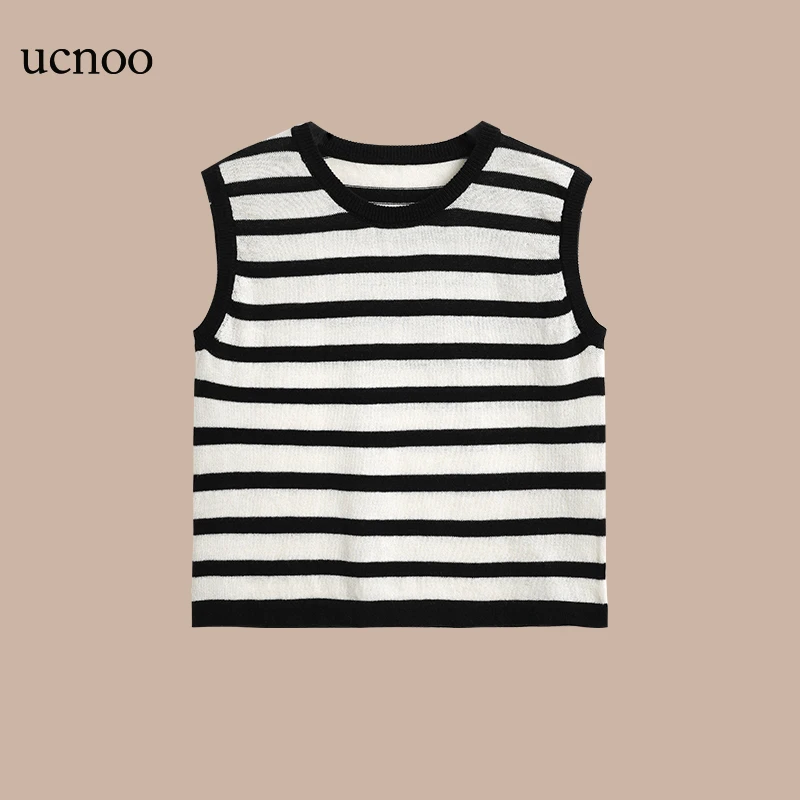 UCNOO/与虫儿童无袖背心24夏新款女宝宝针织吊带休闲百搭外穿上衣