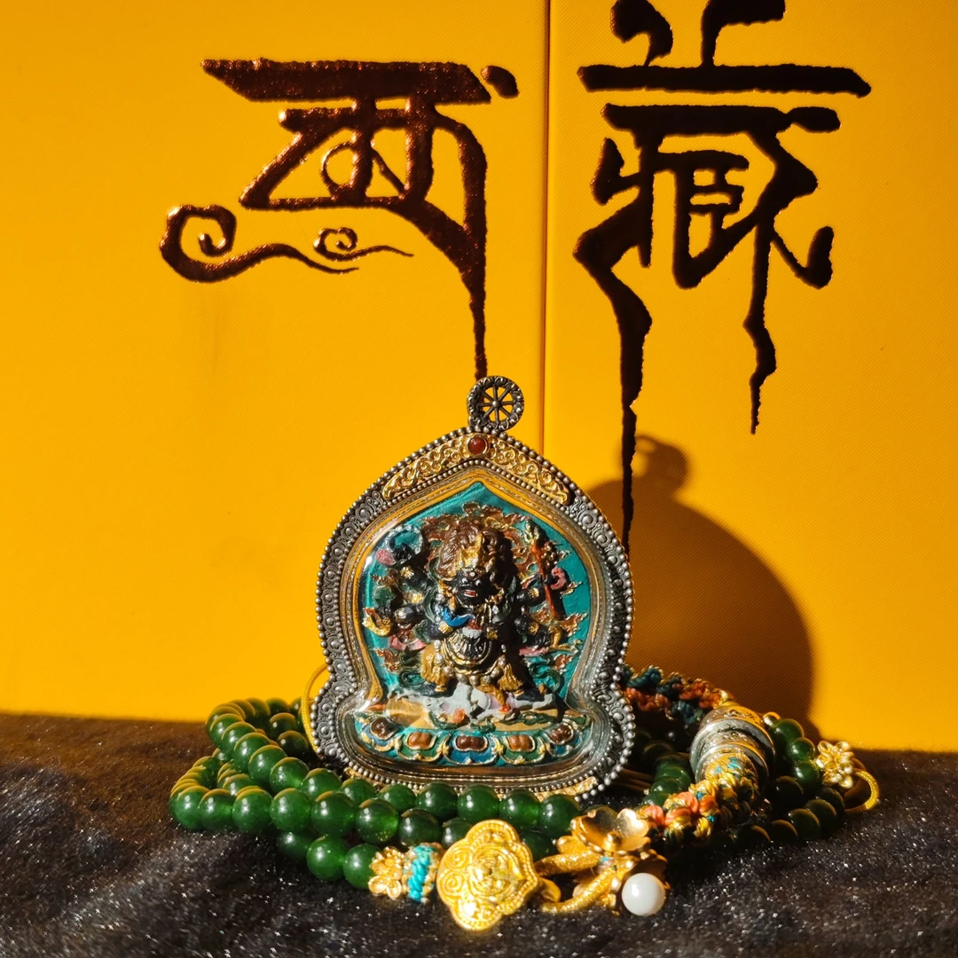 大黑天手工擦擦 亚克力外包银壳 多选绳礼盒发