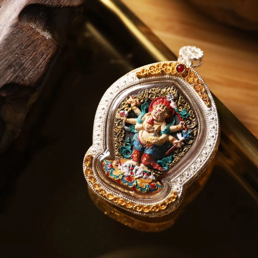 白六臂手工擦擦 亚克力外包银壳 多选绳礼盒发