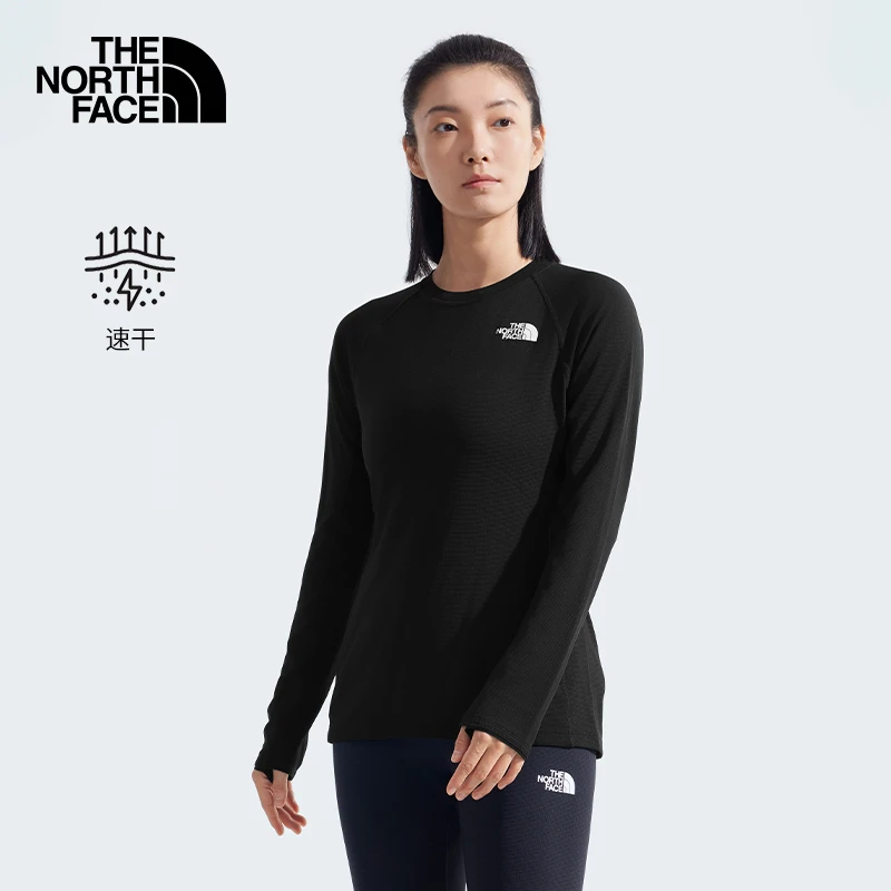THE NORTH FACE/北面长袖T恤女户外运动内搭速干23秋上新|7WTQ