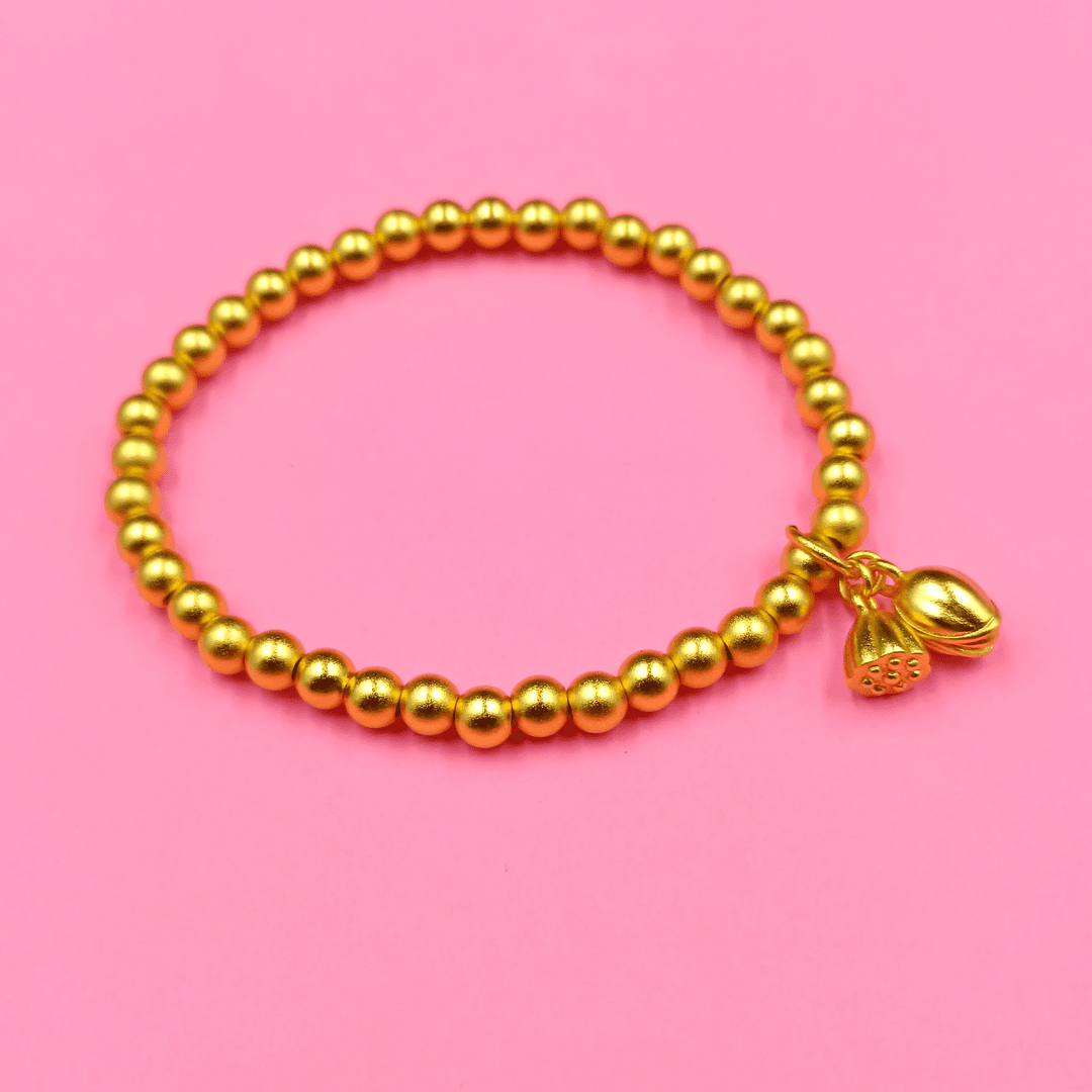 铜合金手链 [百慧]新中式两世欢复古时尚古法手链