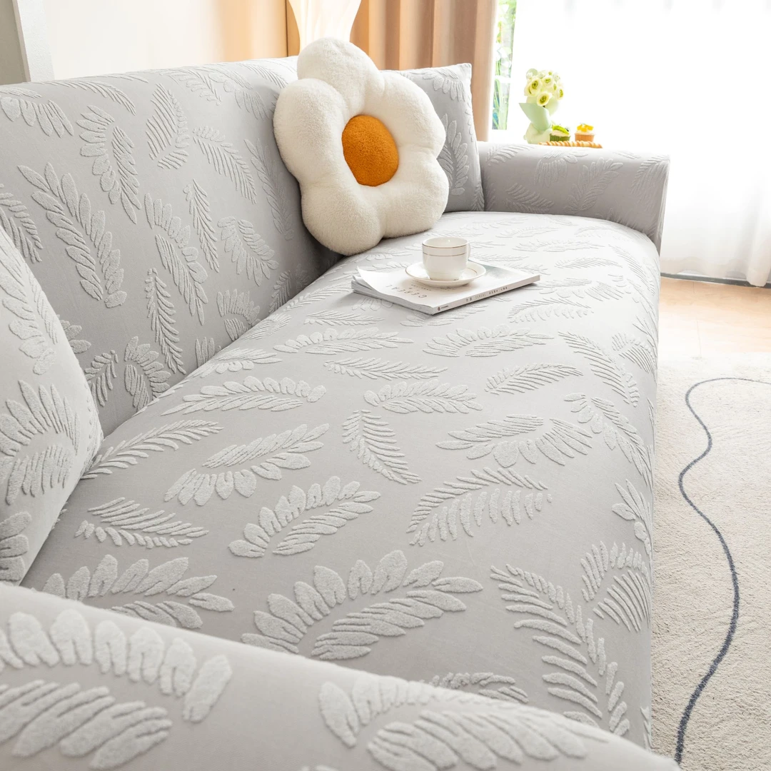 羽毛提花沙发套2025无需测量四季通用沙发坐垫套全包万能防尘套罩