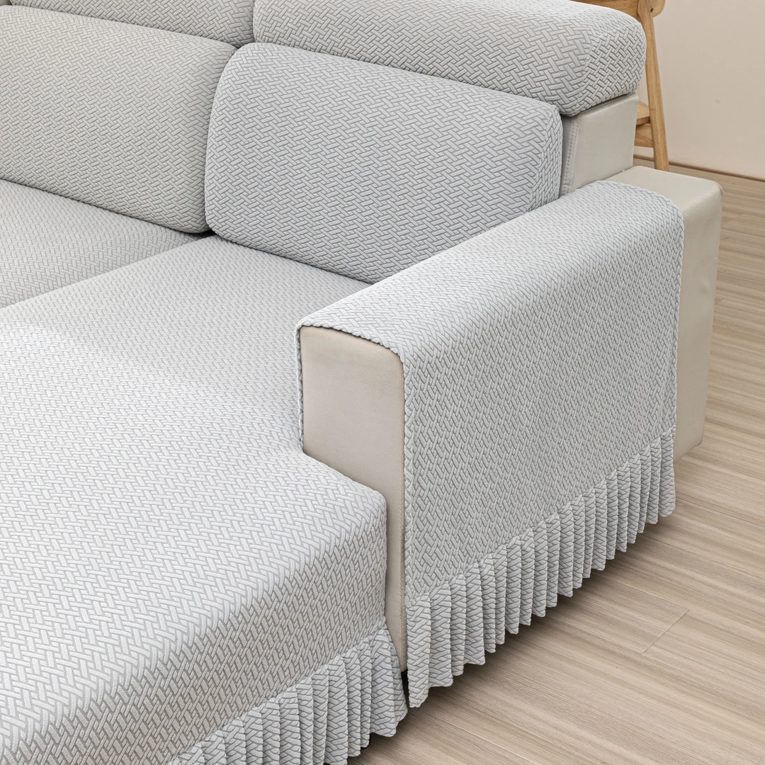 【扶手巾】摇粒绒四季通用沙发套罩弹力柔软亲肤透气加厚全包万能套