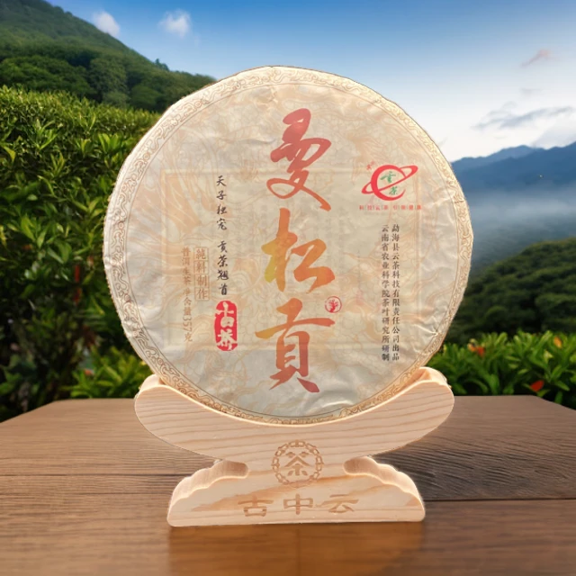 云茶鉴定科技品质 曼松古茶园贡茶普洱生茶357g/长期保存顺丰发货