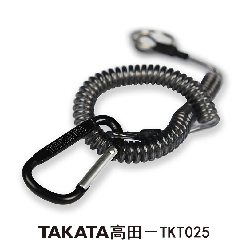 TAKATA高田失手绳TKT025日本不锈钢丝 自动伸缩路亚失手绳防丢失1
