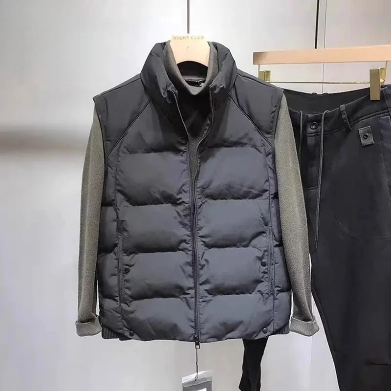 唐狮集团DESSO早秋款宽松潮流百搭坎肩棉服外套秋季简约保暖马甲