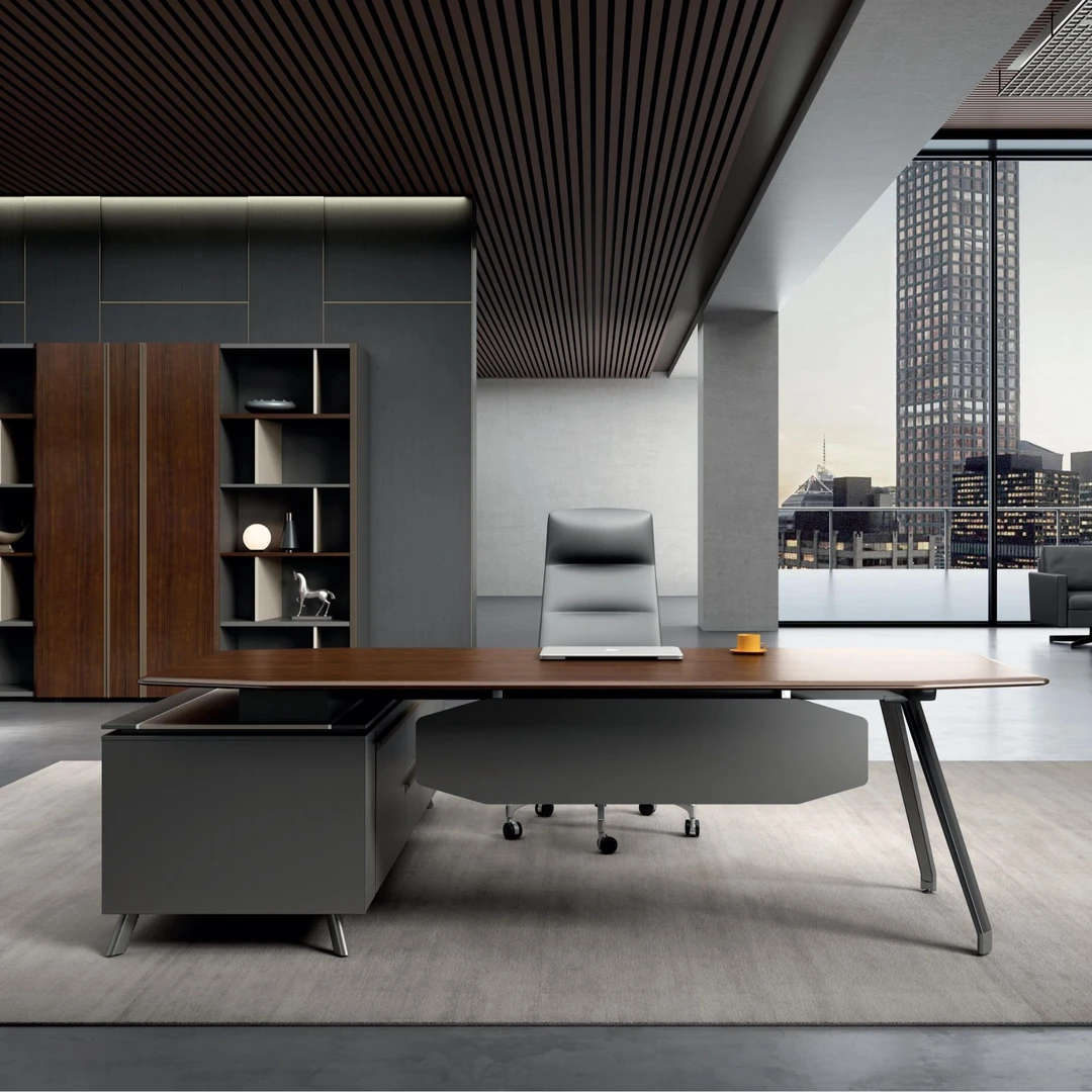 都市老板桌办公桌简约现代董事长总裁桌大班台经理办公室桌椅组合