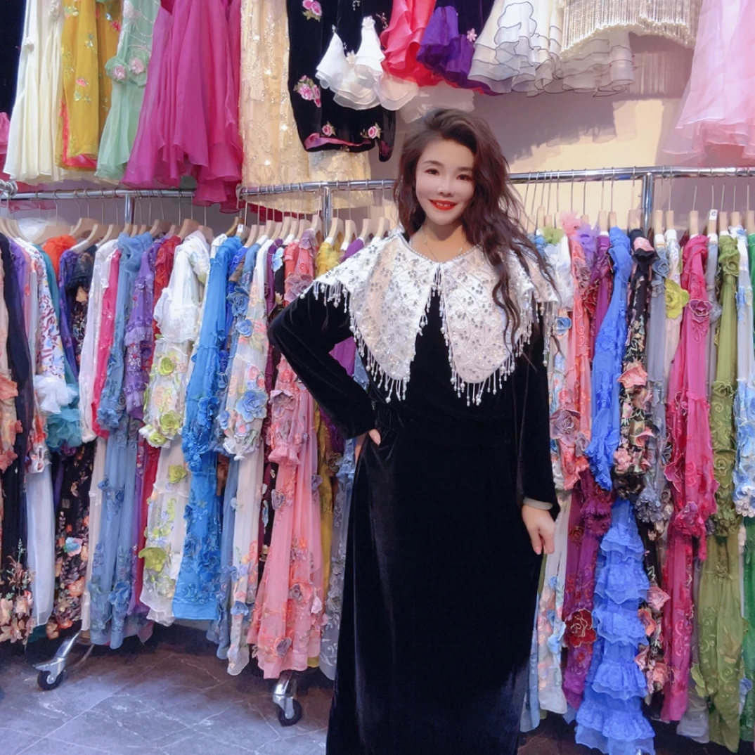 流苏披肩时尚套裙