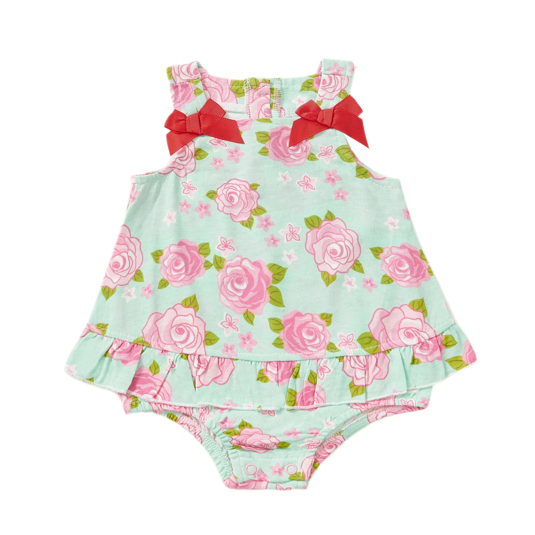 OmniEllen/欧米云艾琳婴儿包屁衣宝宝背心包屁裙女童连体哈衣爬服