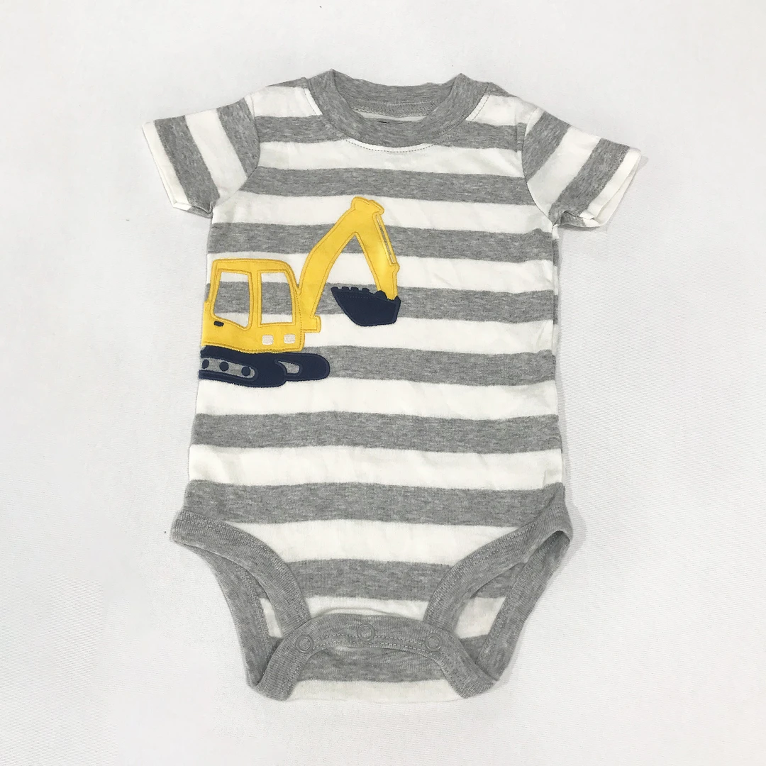 OmniEllen/欧米云艾琳包屁衣夏款婴儿纯棉短袖哈衣爬服宝宝连体衣