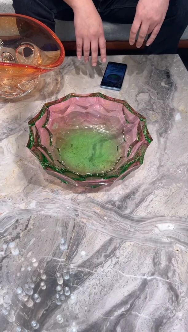 【闪购商品】琉璃手工艺品AJ02038果盘