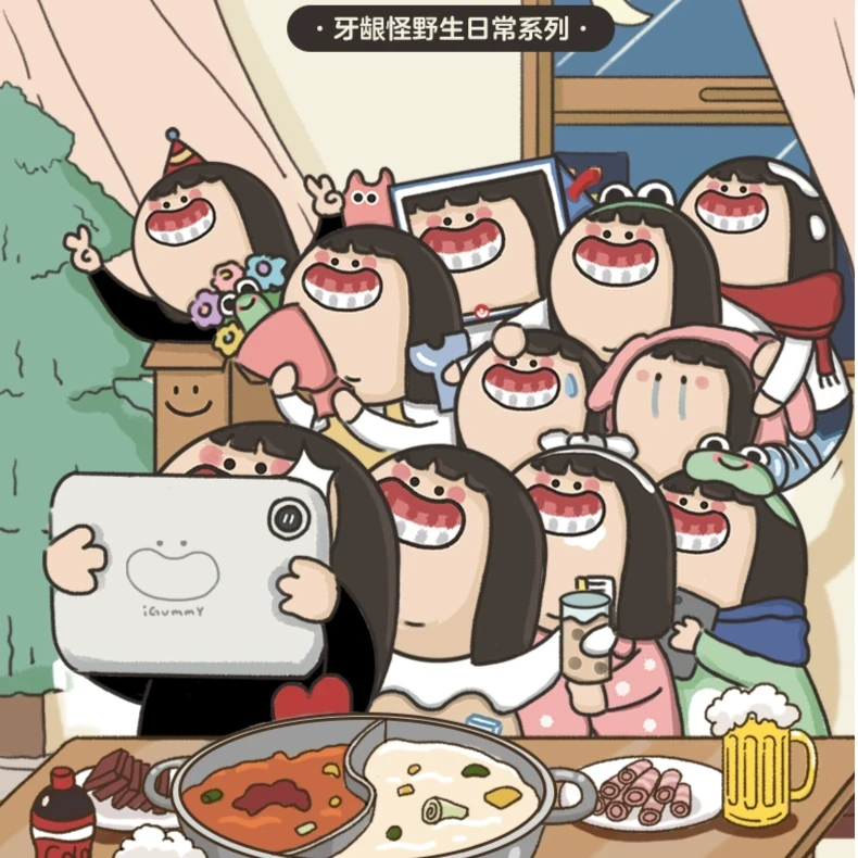 【拆盒】牙龈怪野生日常系列潮玩盲盒