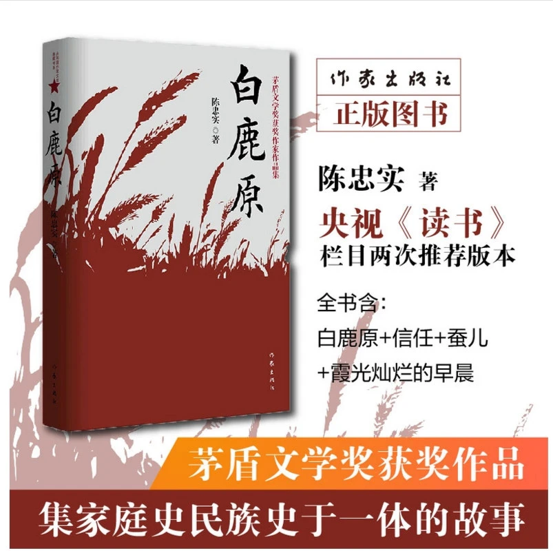 白鹿原(茅奖获奖作品,央视《读书》两次推荐版本)