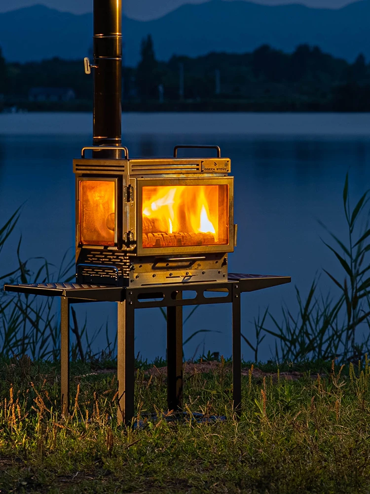 2024第三代绿炉小壁炉GreenStove FP 3.0户外柴火炉露营经典燃烧