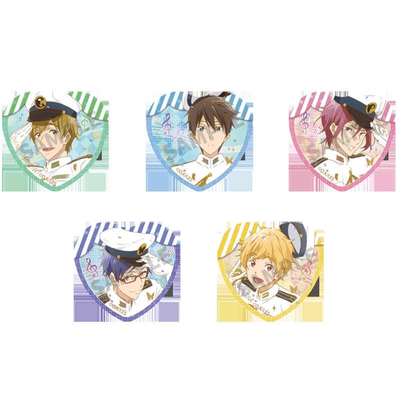 Taniayi谷娘正版free男子游泳部跃动之心系列授权心形冰箱贴盲盒