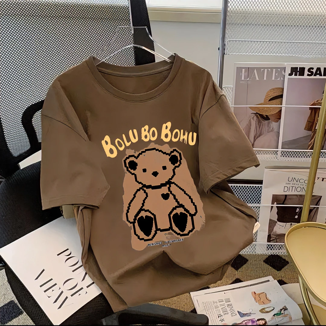 【粉丝专属】008重磅纯棉T恤潮流百搭休闲圆领青春男女同款情侣款