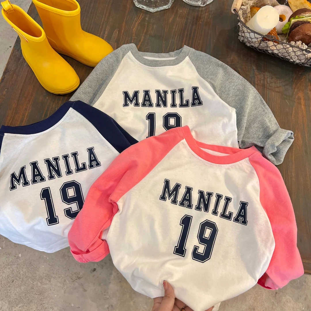 小治家专属儿童春秋装打底衫2024新款男女童拼色长袖T恤纯棉