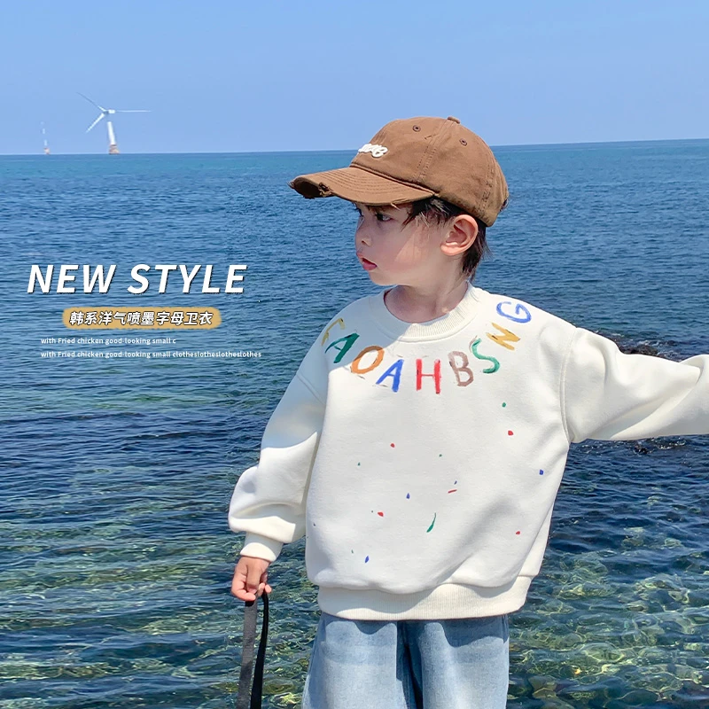 男童女童卫衣2025新款印花宝宝秋装儿童上衣春秋薄款小童秋季女孩